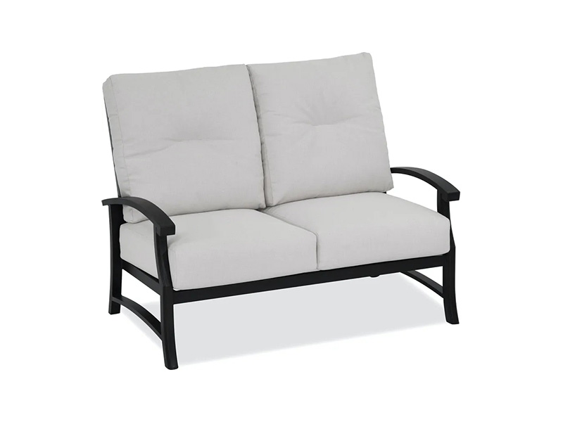 Lóiste Alúmanam Cré-umha Aois Le Cúisíní Patio Loveseat