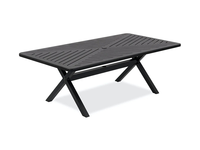 Patio Alúmanam Cré-umha Aois 84X44 isteach. Tábla itheacháin